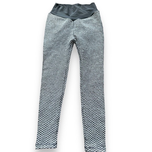 Womens Leggings Scrunch Butt Lifting TikTok Butt Shaping Leggings Grey Small y2k - Picture 5 of 14